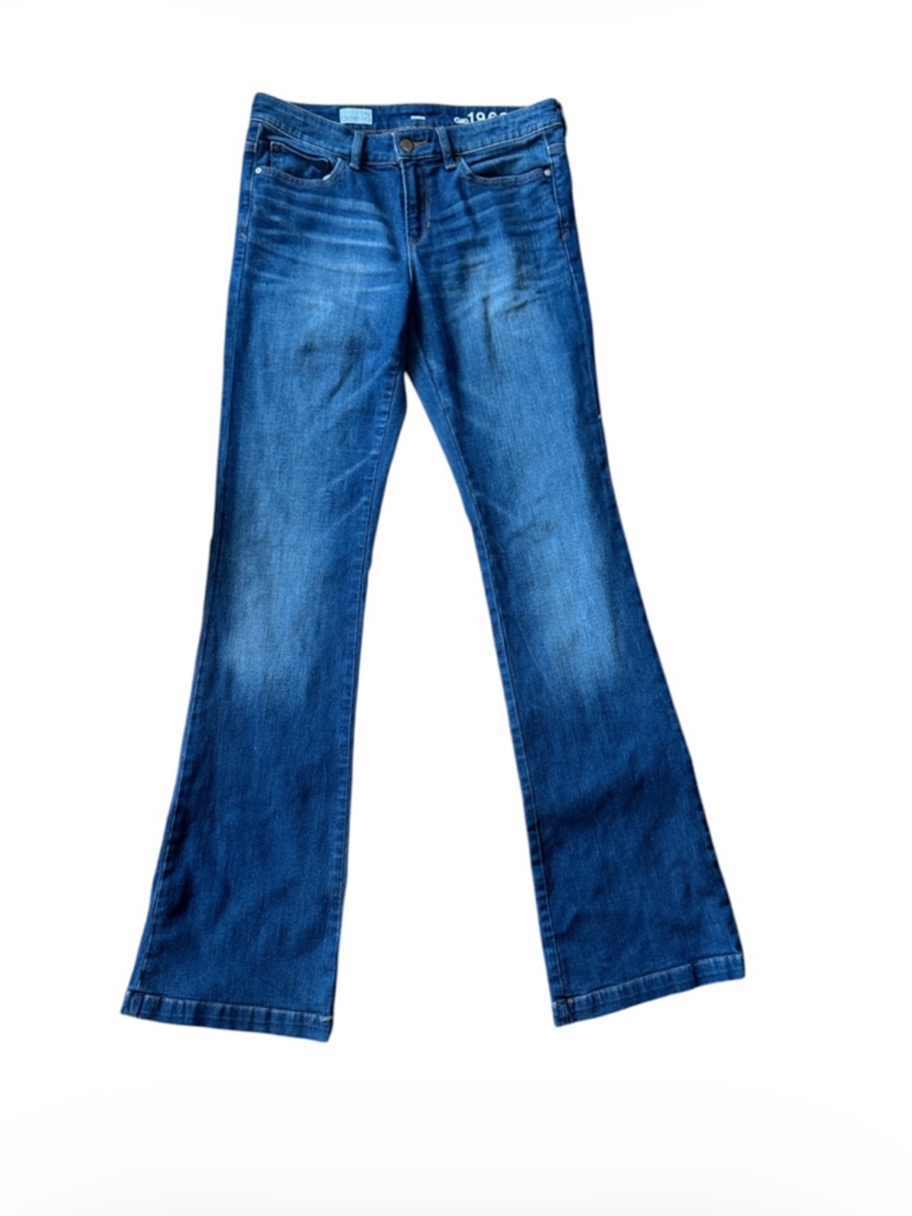GAP 1969 Midrise Flare Medium Wash Flare Jeans 28L Long